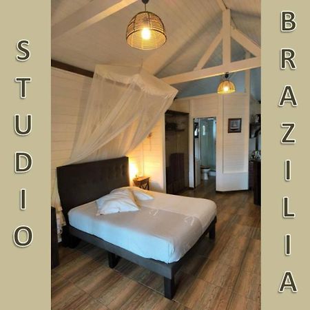 Studio Brazilia Bois Et Nature, Terrasse Avec Vue Sur Les Pitons Le Robert Kültér fotó