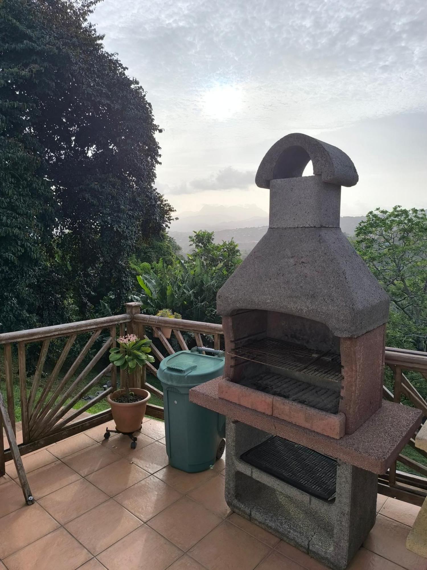 Studio Brazilia Bois Et Nature, Terrasse Avec Vue Sur Les Pitons Le Robert Kültér fotó